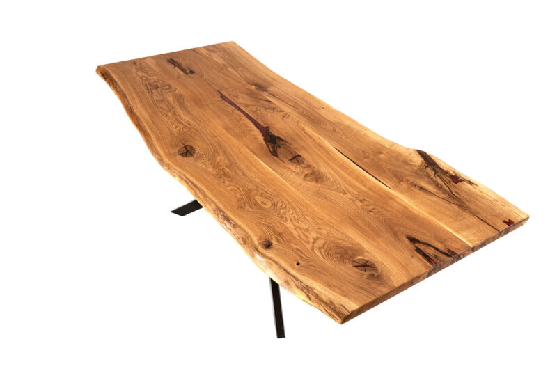Massivholz Tischplatte aus Eiche - Holz Gold